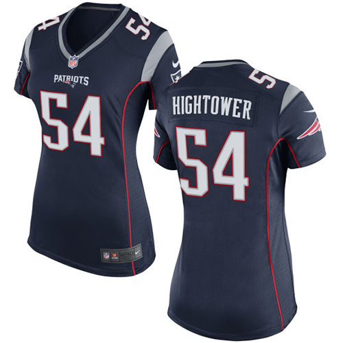 Women's Game Dont'a Hightower Nike Jersey Navy Blue Home - #54 NFL New England Patriots